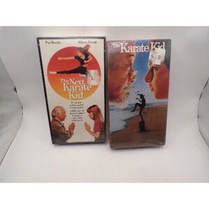 The Karate Kid & The Next Karate Kid VHS Tapes Factory Sealed Pat Morita 2-Pack